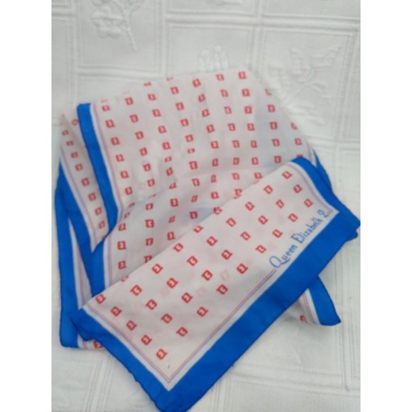 Vintage Queen Elizabeth 2 Cruise Ship Scarf 11" by 53" READ Description - Picture 4 of 11